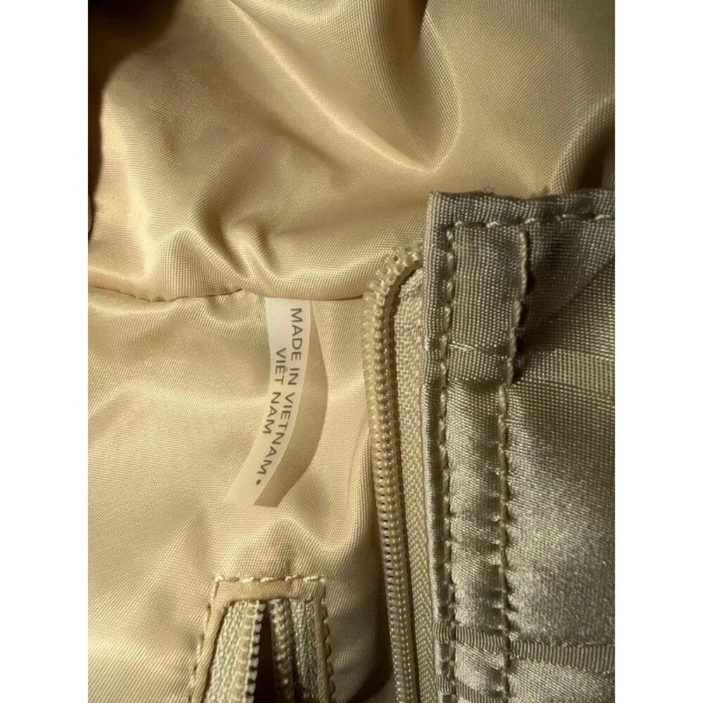Coach Signature Nylon Baby Bag Tote / Diaper Bag Gold Champagne F77577